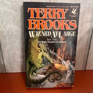Wizard at Large Terry Brooks Magic Kingdom of Landover Book 3 Paperback 1990
